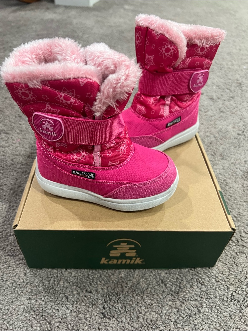 Kamik Pink Kids Snow Boots
